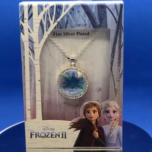 NWT Disney's Frozen II Snowflake Silver Plated Necklace